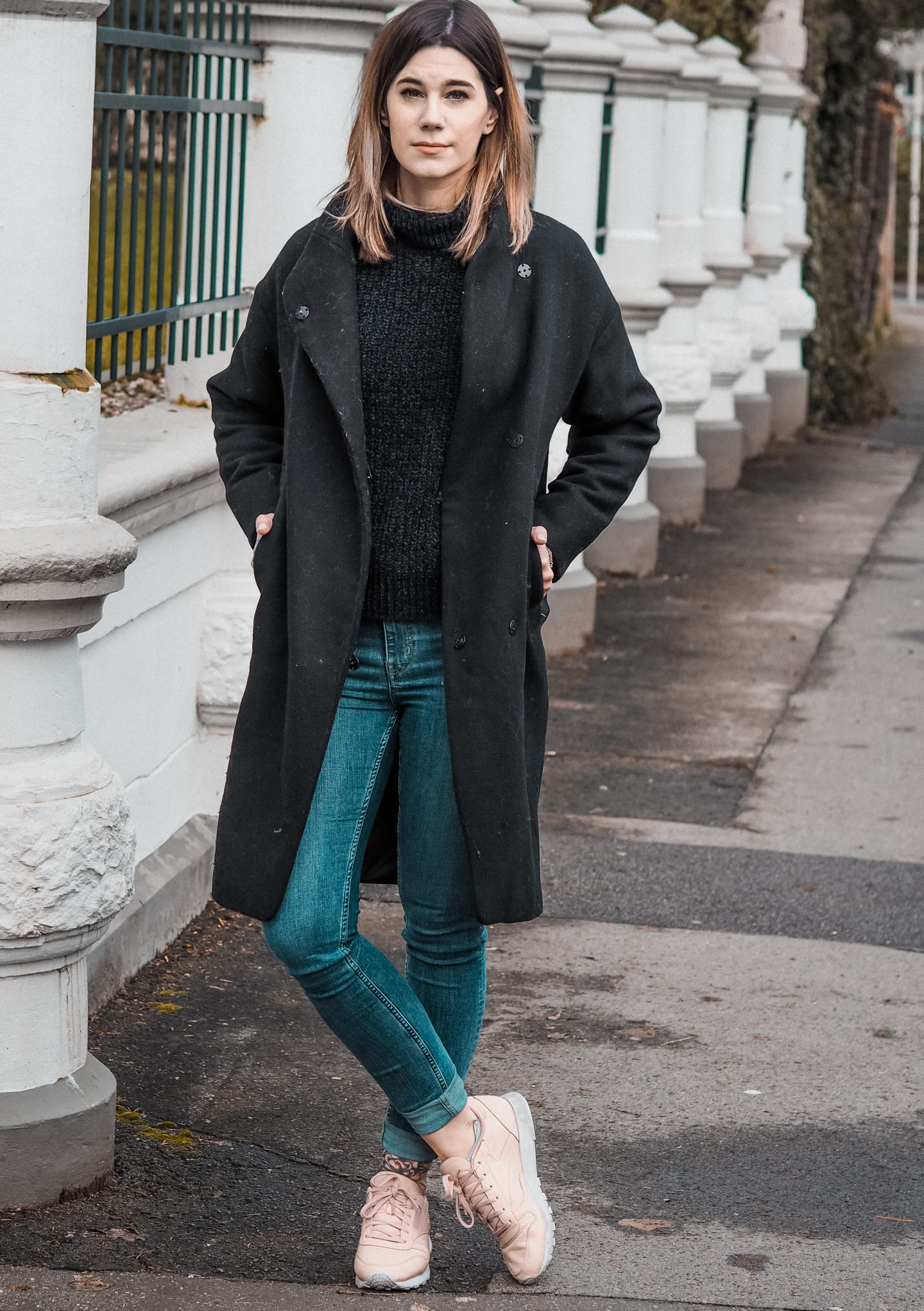 Nina Wirths - Forever 21 Sweater, Zara Coat, Weekday Jeans, Reebok ...